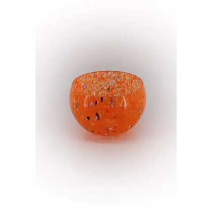 Zdjęcie Pomarańczowa miska z dmuchanego szkła Murano