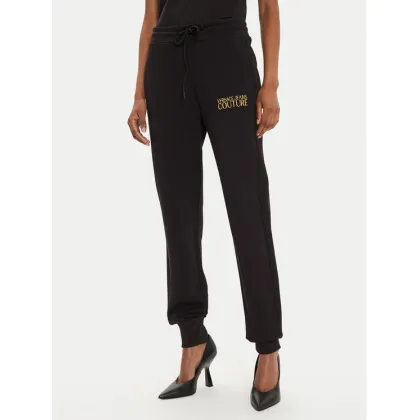 Zdjęcie Versace Jeans Couture Spodnie dresowe 77HAAT06 Czarny Regular Fit