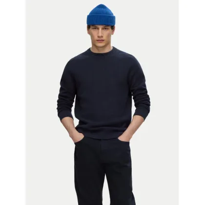 Zdjęcie Selected Homme Sweter 16094385 Granatowy Regular Fit