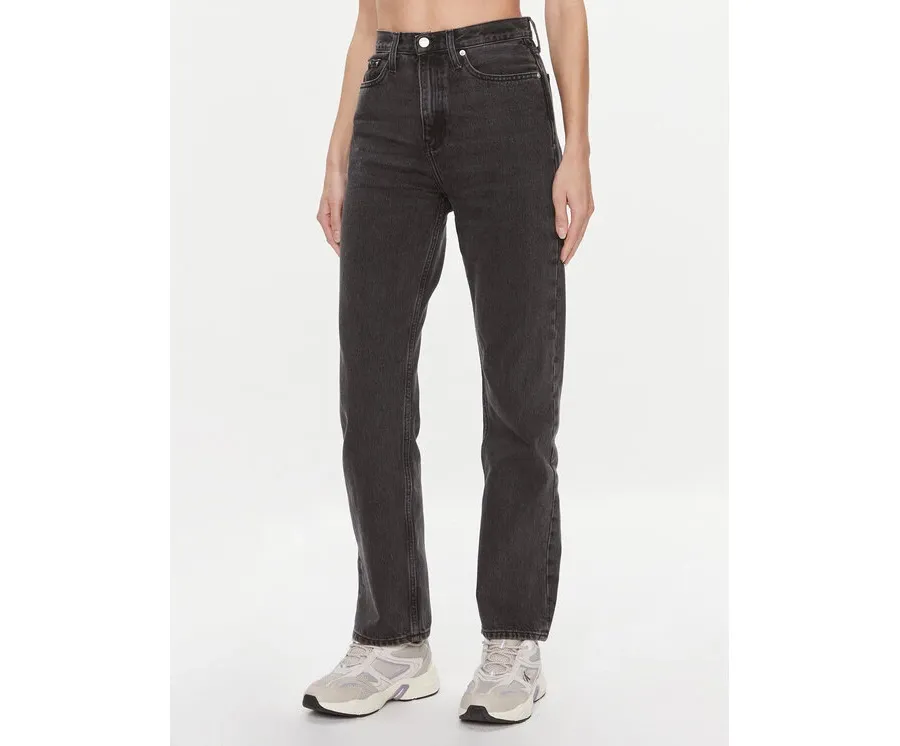 obrazek 1 Calvin Klein Jeans Jeansy J20J222137 Czarny Straight Fit