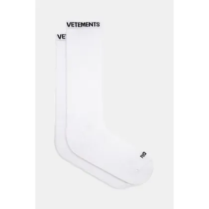 Zdjęcie VETEMENTS skarpetki Logo kolor biały UA66SO100W
