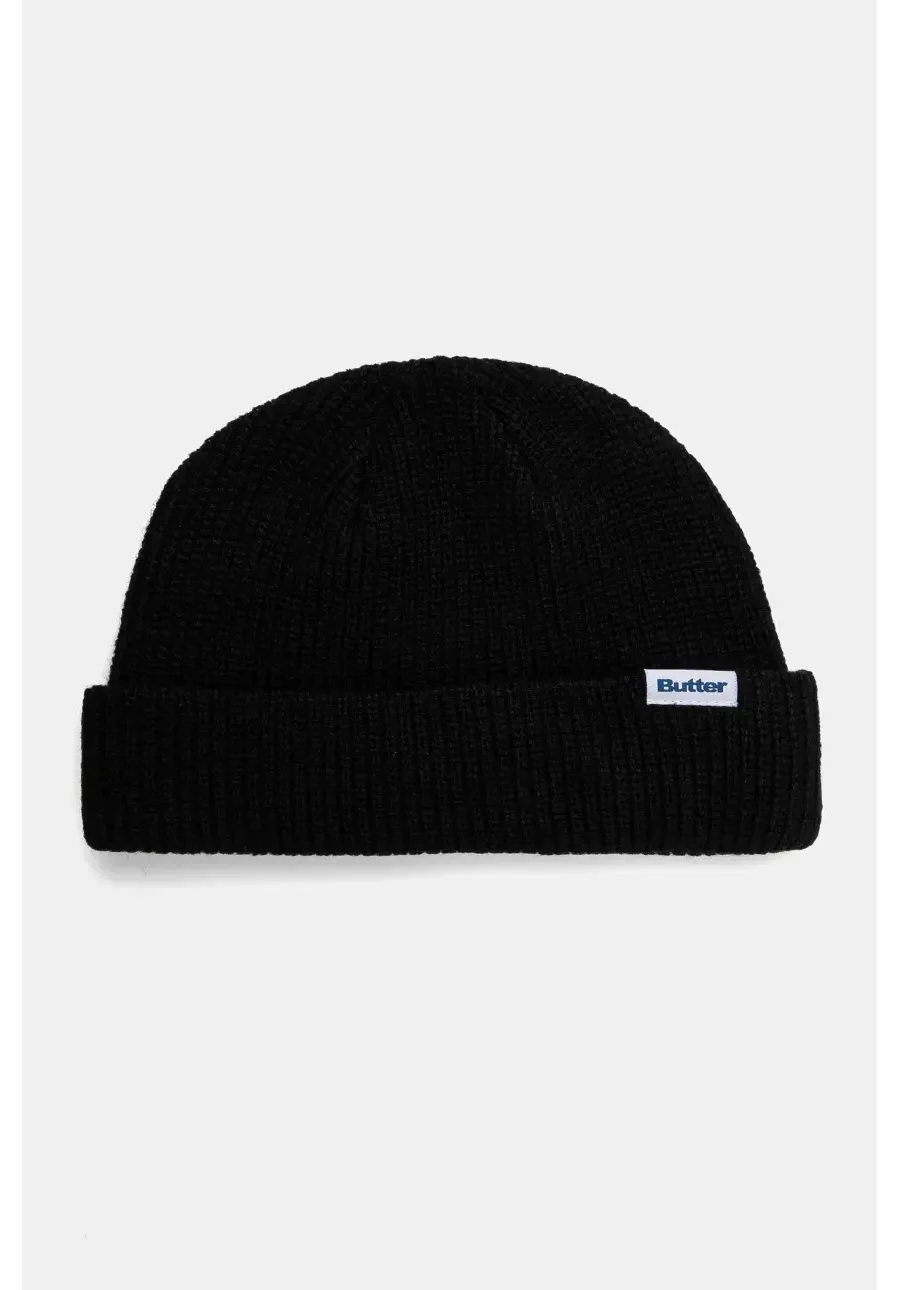 obrazek 1 Butter Goods czapka Wharfie Beanie kolor czarny z cienkiej dzianiny BG243810