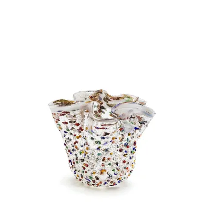 Zdjęcie Stylowy wazon z weneckiego szkła murano (14 cm)