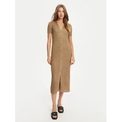 Zdjęcie TWINSET Sukienka dzianinowa 251TT3190 Beżowy Slim Fit