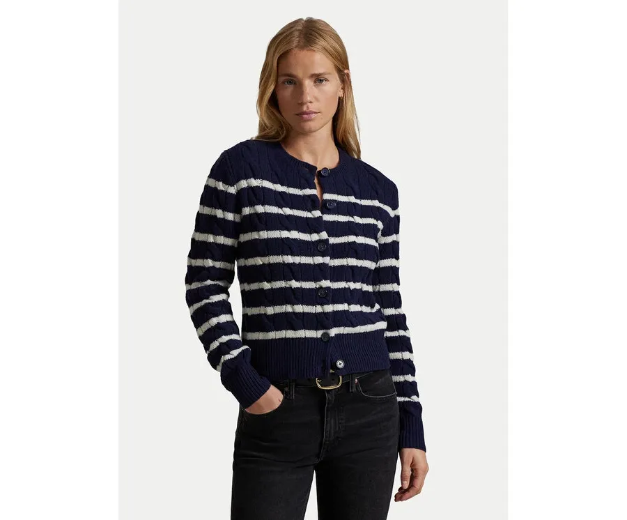 obrazek 1 Polo Ralph Lauren Kardigan 211947909001 Granatowy Regular Fit