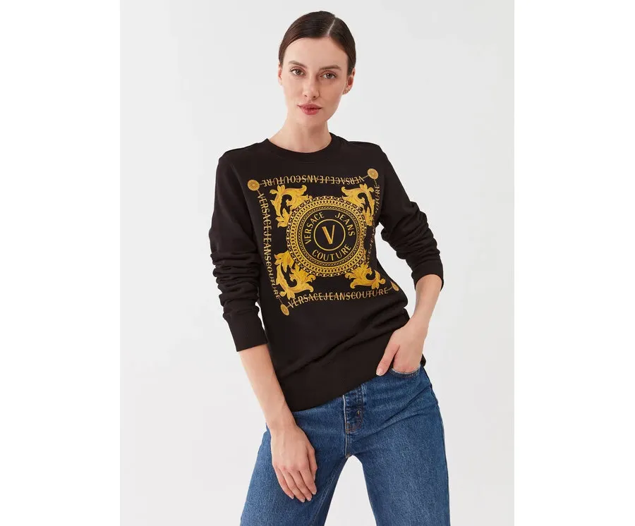 obrazek 1 Versace Jeans Couture Bluza 75HAIF07 Czarny Regular Fit