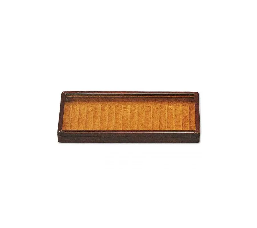 picture 1 Leather-covered box for 18 fountain pens - Absolute Breton
