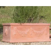 Picture Oblong flower pot made of terracotta - Fornace Masini