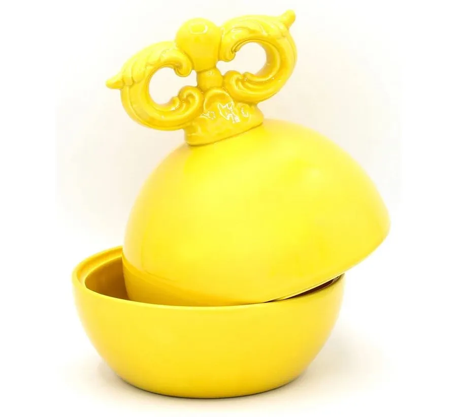 obrazek 5 Piękny pojemnik ceramiczny w stylu barokowym