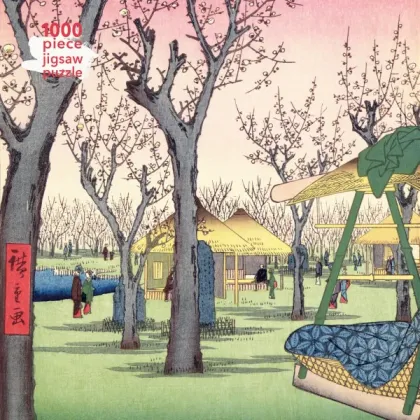 Zdjęcie Puzzle dla dorosłych Utagawa Hiroshige: Śliwkowy ogród - Flame Tree Publishing