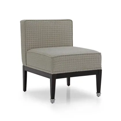 Zdjęcie Wygodne wyściełane krzesło do salonu w stylu art deco - Sevensedie