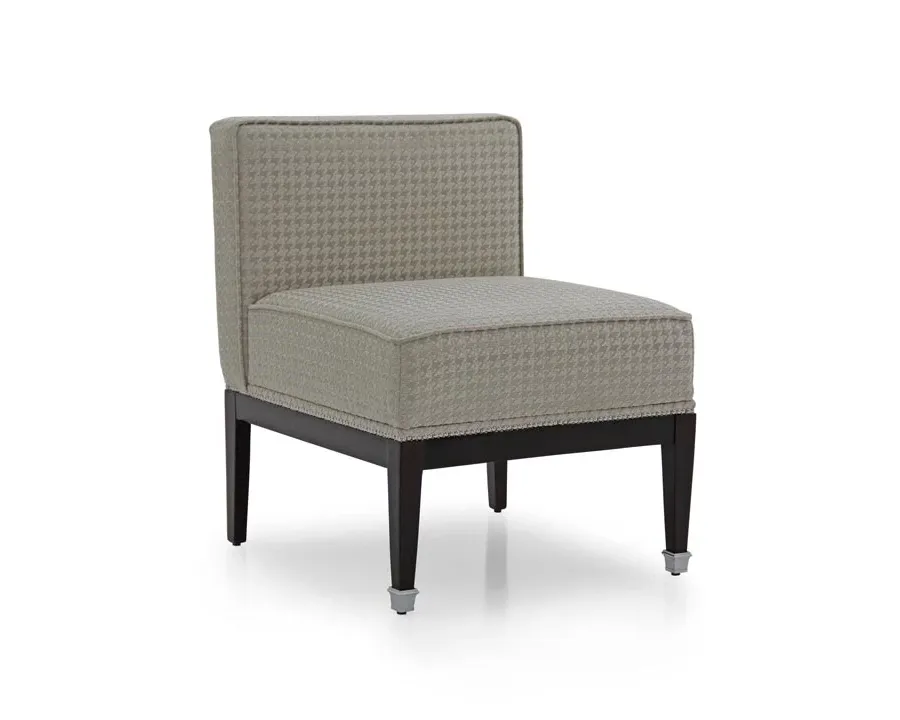 obrazek 1 Wygodne wyściełane krzesło do salonu w stylu art deco - Sevensedie