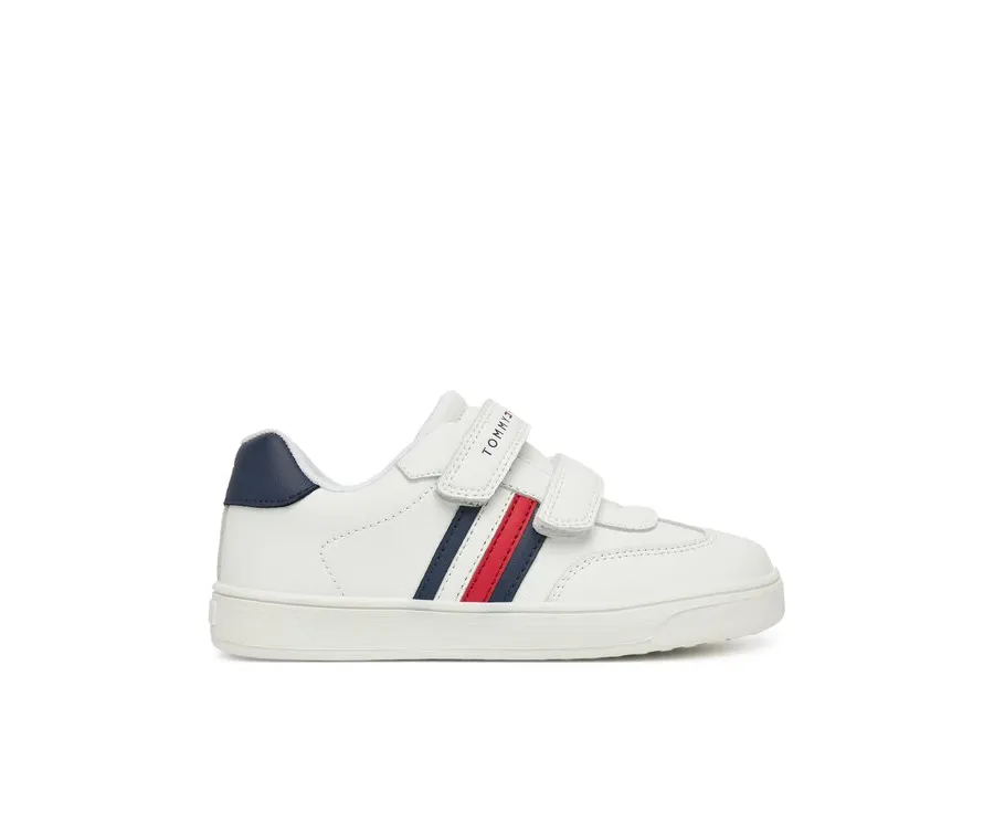 obrazek 1 Tommy Hilfiger Sneakersy Stripes Low Cut Velcro Sneaker T1X9-33839-1355 S Biały