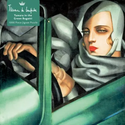 Zdjęcie Puzzle dla dorosłych Tamara Łempicka: Tamara w zielonym Bugatti, 1929 - Flame Tree Publishing