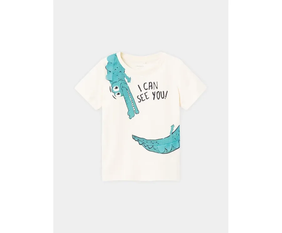 obrazek 1 NAME IT T-Shirt Dante 13228559 Biały Regular Fit