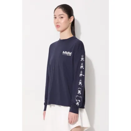 Zdjęcie Wood Wood longsleeve bawełniany Astrid kolor bordowy 12021505.2434-BrightWhit