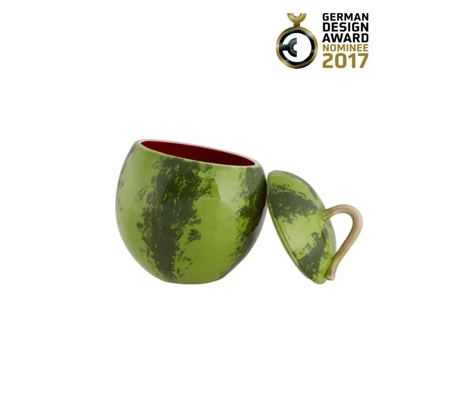 obrazek 2 Wyjątkowa waza arbuzowa 1,5 L z ceramiki - Bordallo Pinheiro