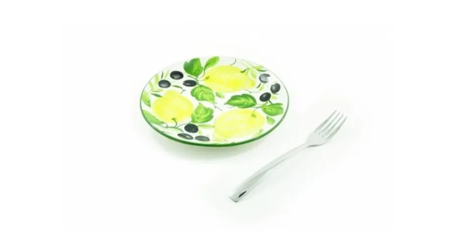 obrazek 2 Ceramiczny okrągły talerz 21 cm w stylu wiejskim - Le Ceramiche