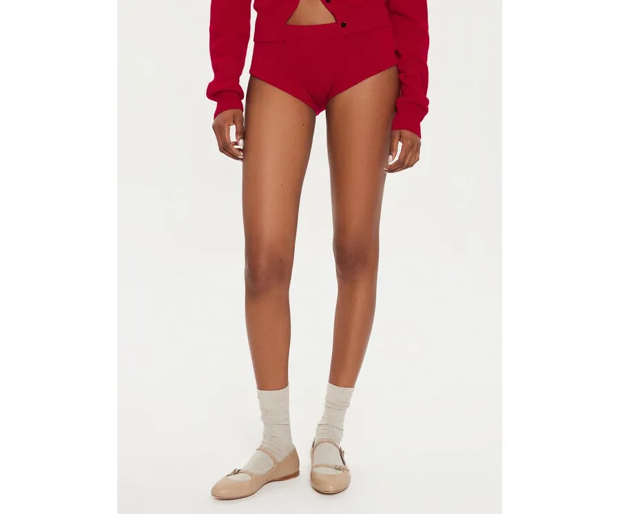 obrazek 1 Herskind Szorty materiałowe 5240969 Czerwony Slim Fit