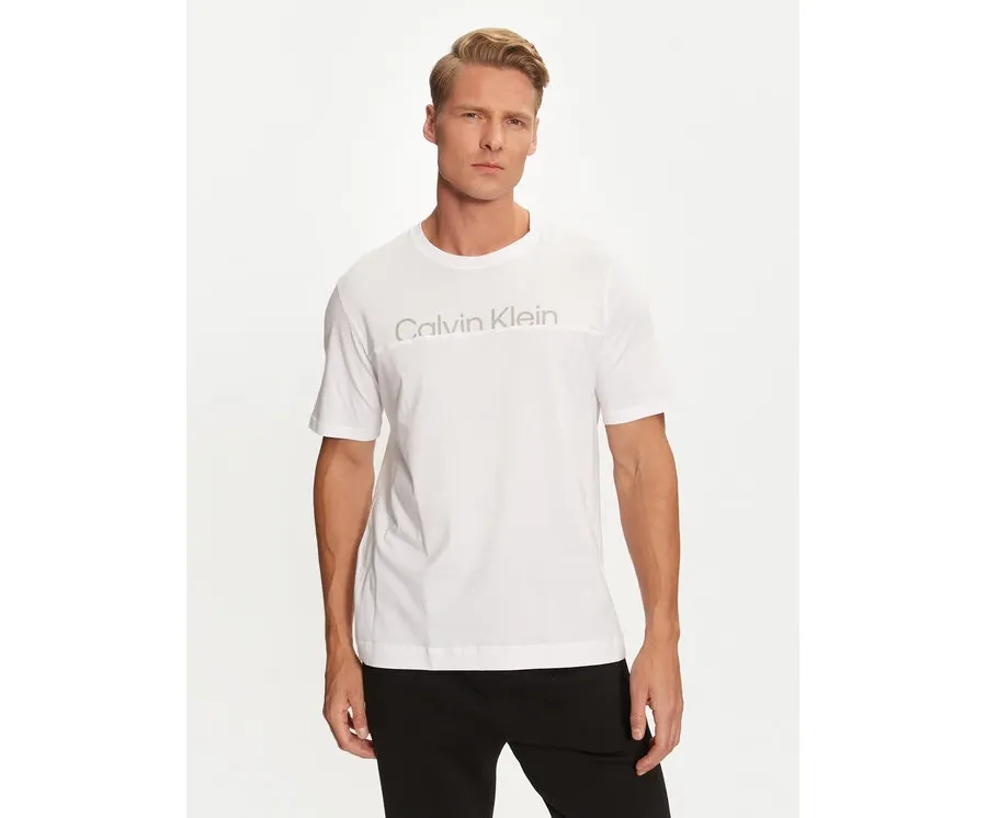 obrazek 1 Calvin Klein Performance T-Shirt 00GMF4K142 Biały Regular Fit