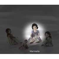 Picture Porcelain figurine of a girl named Marinella - Sibania