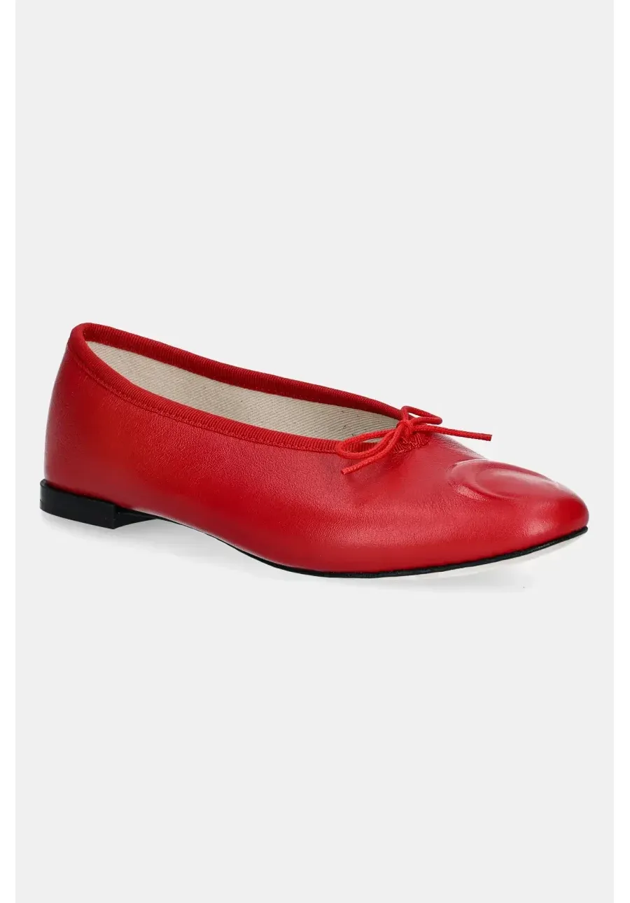 obrazek 1 Marine Serre baleriny skórzane Lilouh Soft Nappa MS x Repetto kolor czerwony WFW053A.RLEA0032