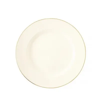 Zdjęcie Okrągły 28-centymetrowy płaski porcelanowy talerz w stylu klasycznym - Tettau