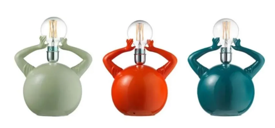 obrazek 2 Nowoczesna lampa ceramiczna Hands na stolik