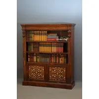 Zdjęcie Wyjątkowy regał z drewna różanego William IV / Early Victorian - antyk