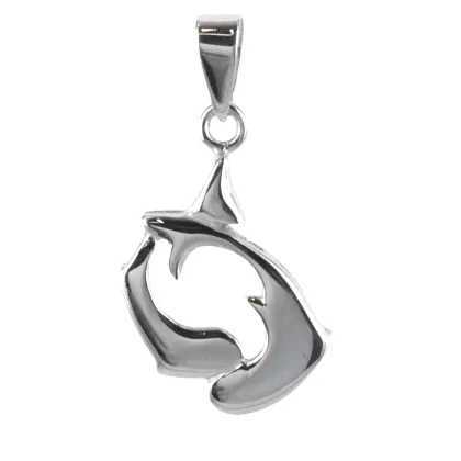 Zdjęcie Zawieszka zodiaku ryby z białego złota