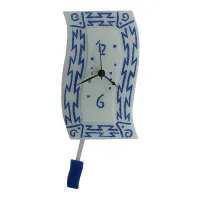Picture Extra wall clock in white with classic decoration