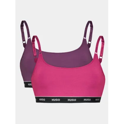 Zdjęcie Hugo Komplet 2 biustonoszy topów Twin Bralette 50480158 Różowy HUGO
