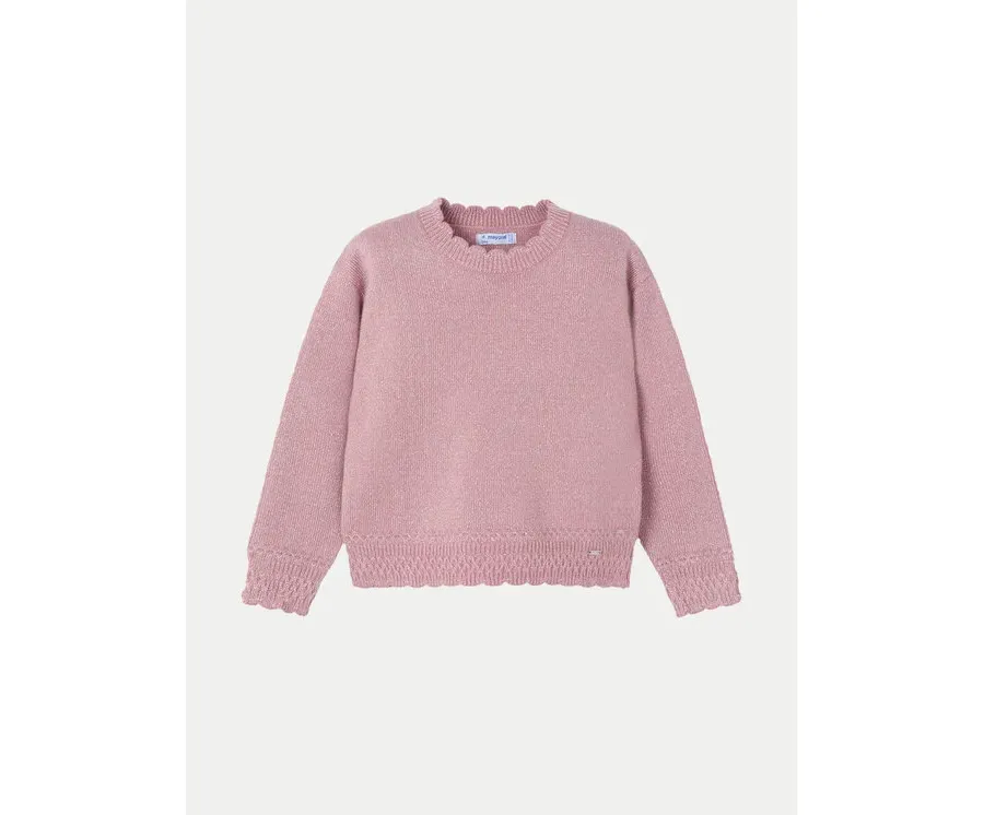 obrazek 1 Mayoral Sweter 4355 Różowy Regular Fit