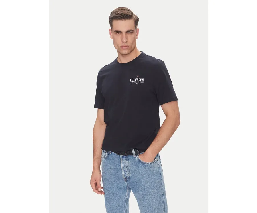 obrazek 1 Tommy Hilfiger T-Shirt Stack MW0MW39355 Granatowy Regular Fit