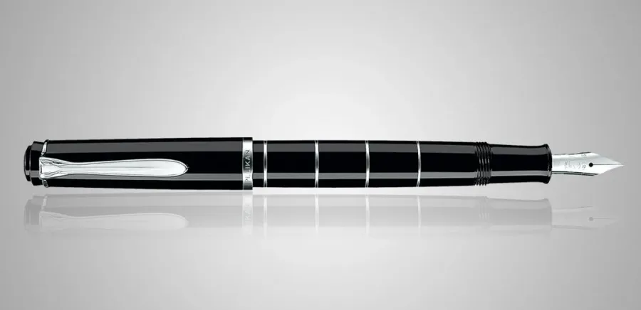 obrazek 3 Klasyczne pióro wieczne Classic M215 Black Silver Rings