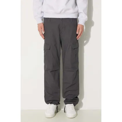 Zdjęcie Carhartt WIP spodnie bawełniane Aviation Pant kolor szary w fasonie cargo I032468.8702