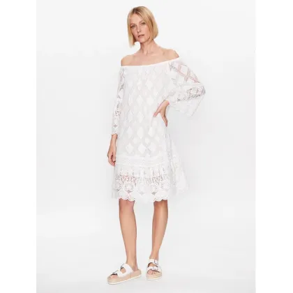Zdjęcie Iconique Sukienka codzienna IC23 008 Biały Regular Fit