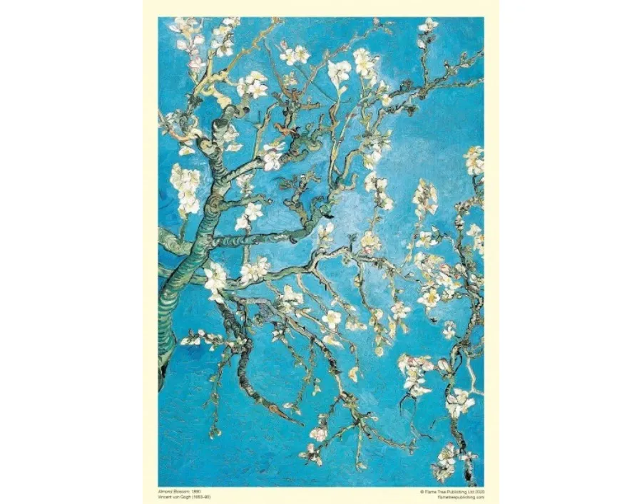obrazek 3 Puzzle dla dorosłych Vincent van Gogh: Kwiat migdałów - Flame Tree Publishing