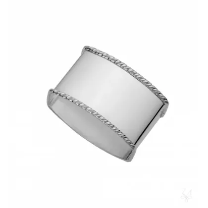 Picture Silver napkin ring with original decoration - Zaramella Argenti