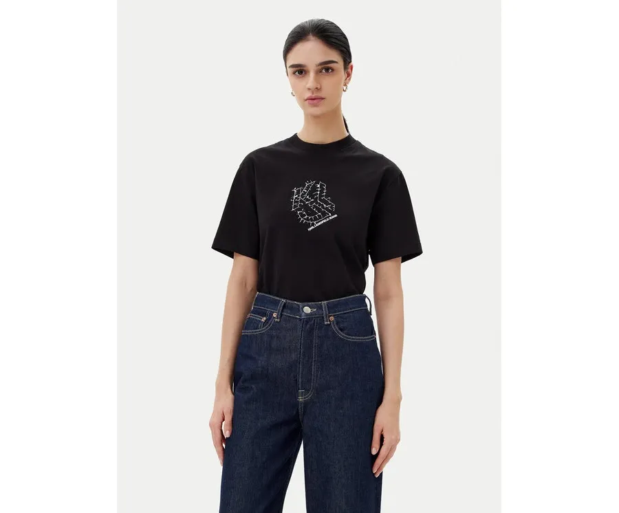 obrazek 1 Karl Lagerfeld Jeans T-Shirt A2W17077 Czarny Regular Fit