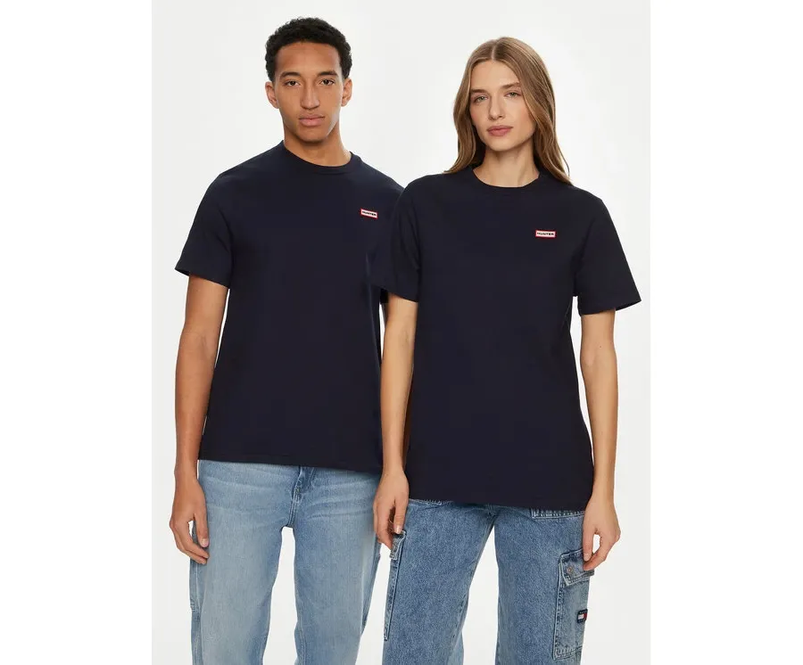 obrazek 1 Hunter T-Shirt HARU0006242 Granatowy Regular Fit
