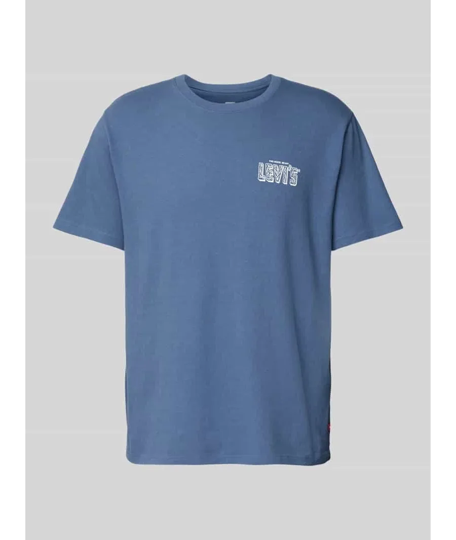 obrazek 1 T-shirt o luźnym kroju z nadrukiem z logo