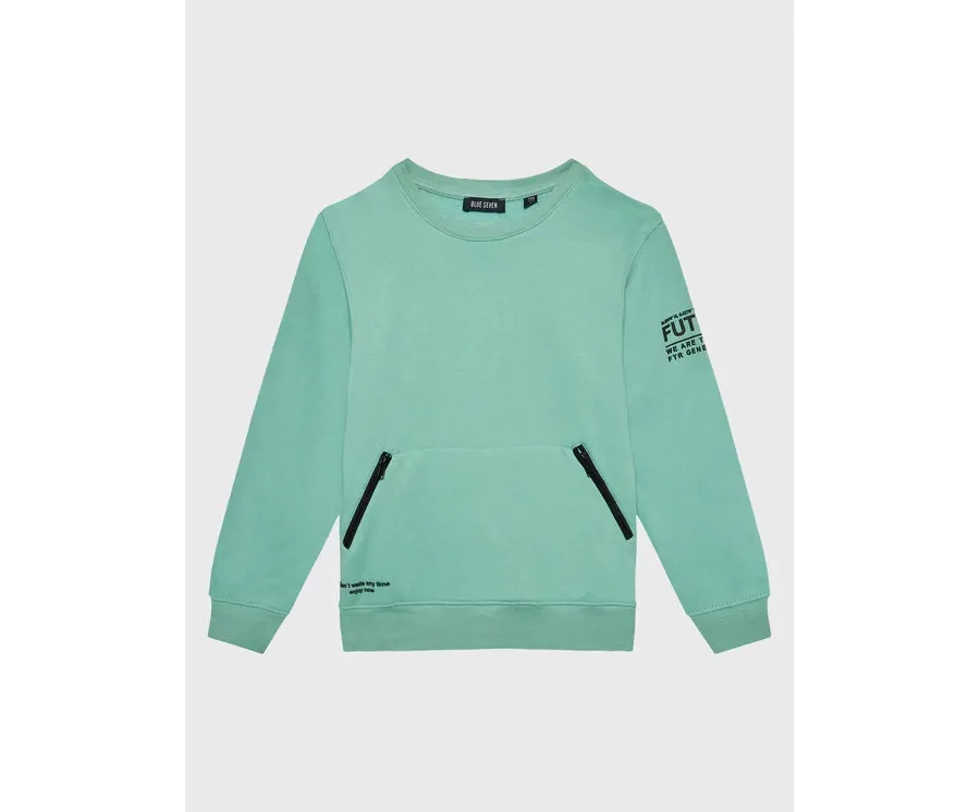 obrazek 1 Blue Seven Bluza 670179 Zielony Regular Fit