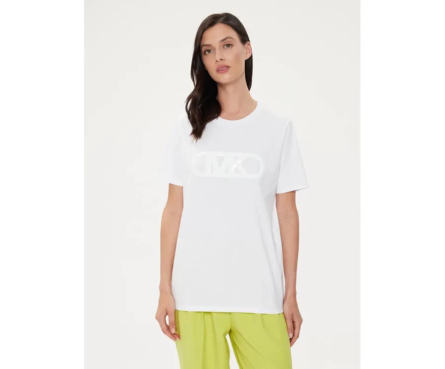 obrazek 1 MICHAEL Michael Kors T-Shirt MS451EA97J Biały Regular Fit