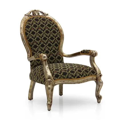 Zdjęcie Szeroki ekskluzywny fotel w stylu klasycznym - Sevensedie
