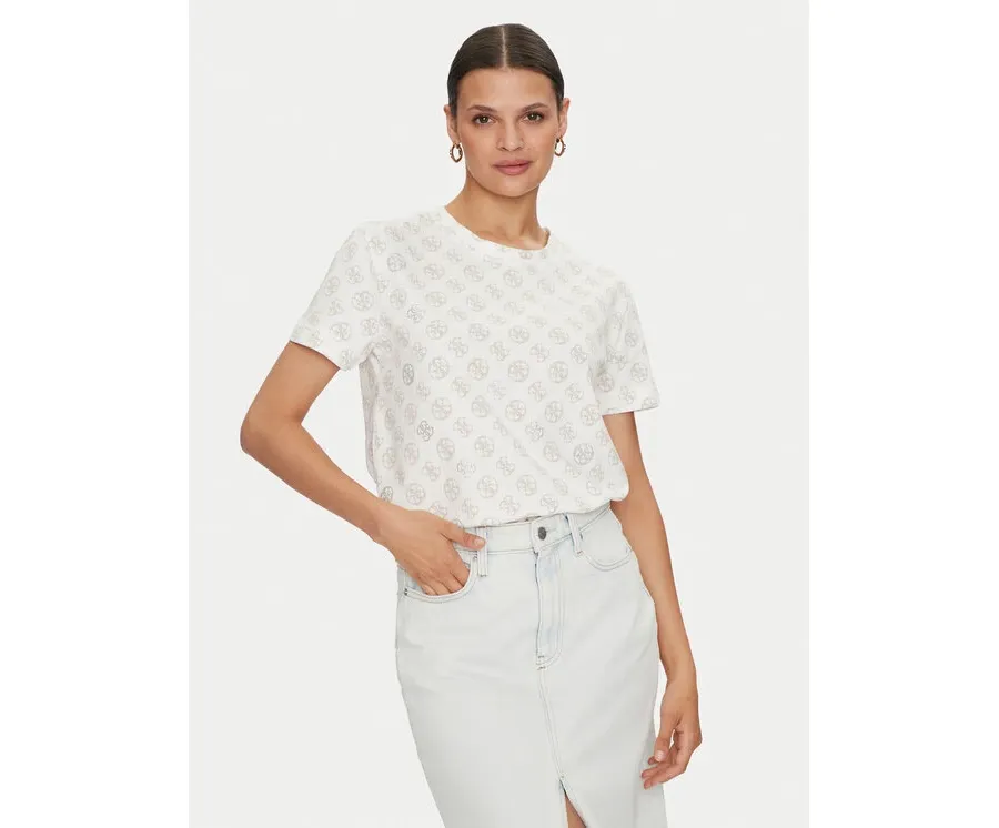 obrazek 1 Guess T-Shirt Noemie V4YI04 I3Z14 Biały Regular Fit