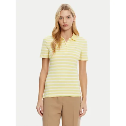 Zdjęcie Tommy Hilfiger Polo 1985 WW0WW43225 Żółty Slim Fit