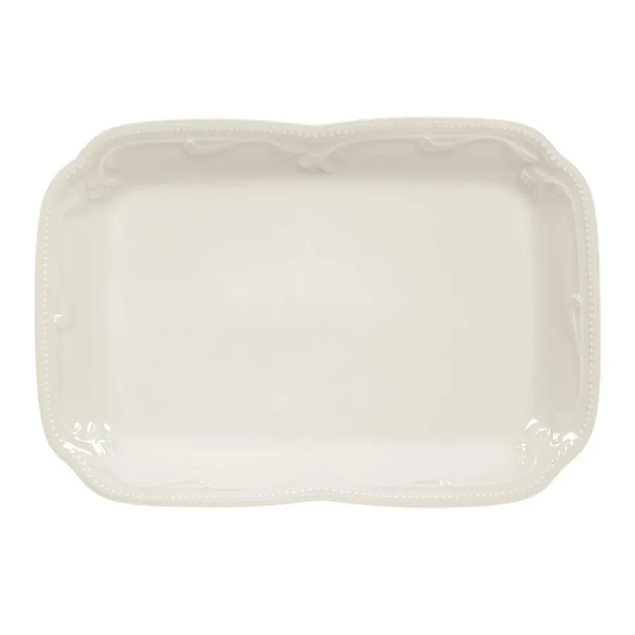 obrazek 1 Porcelanowy talerz na masło 20,5x14,5 cm o klasycznym kształcie – Seltmann Weiden