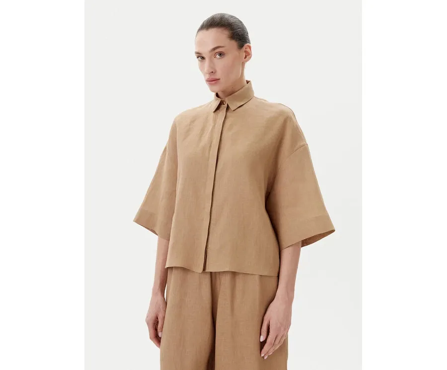 obrazek 1 Max Mara Koszula Mirano 2516111028 Beżowy Relaxed Fit