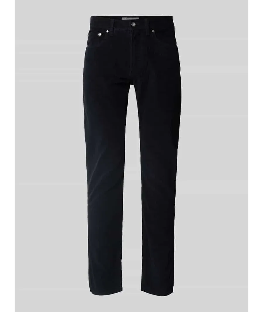 obrazek 1 Spodnie sztruksowe o kroju tapered fit z bawełną model ‘LYON’